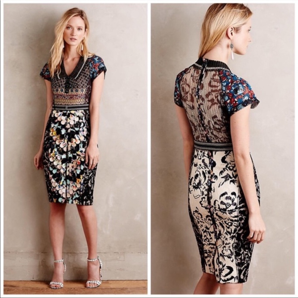 Byron Lars Beguile Margot Sheath Dress Size 10